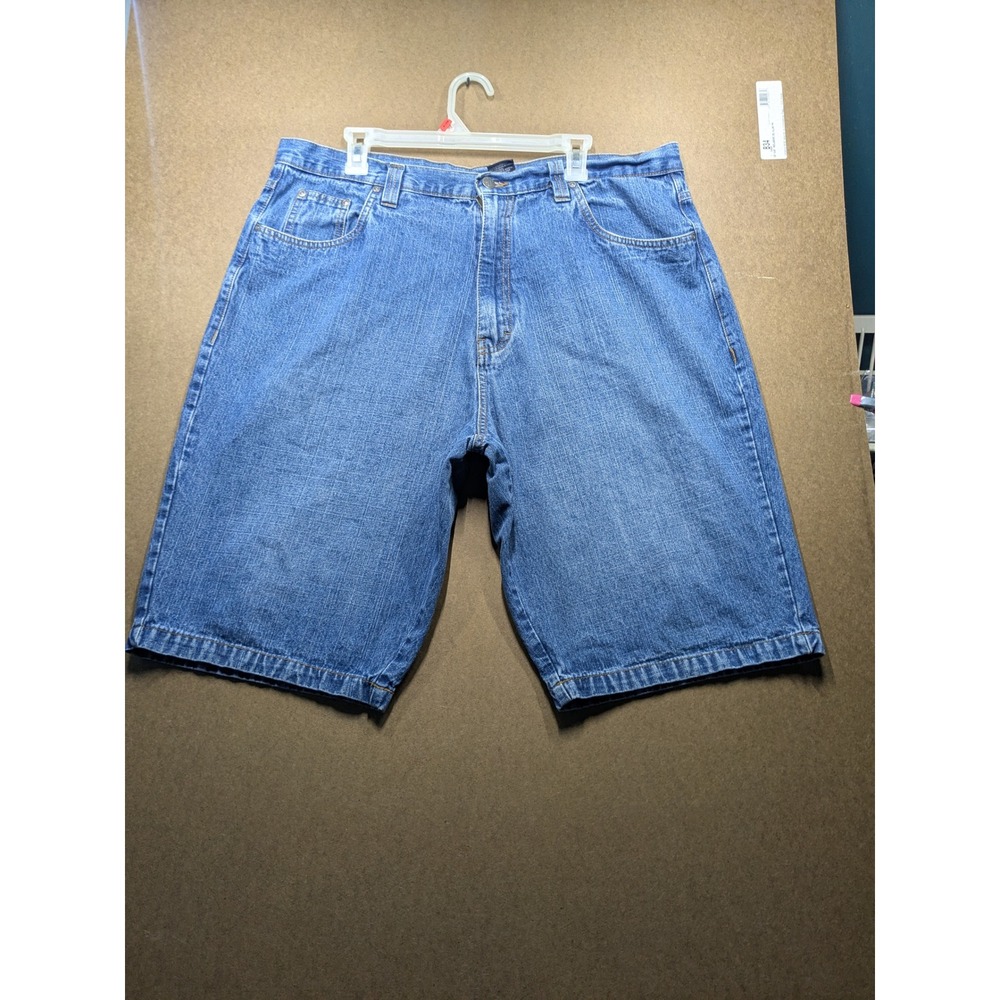 Bugle Boy Mens Denim Shorts Size 40 Blue Medium Wash Relaxed Fit Cotton Casual